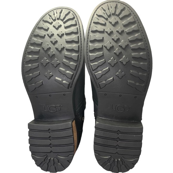 UGG Women Blayre II Shearling Genuine Cuff Suede Boots 1008220 - Black sz. 9.5 - Picture 10 of 14